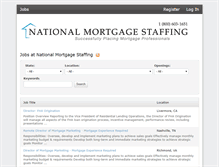 Tablet Screenshot of jobs.nationalmortgagestaffing.com
